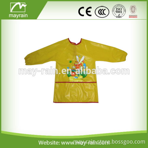 2016 yellow cheap pvc drawing apron